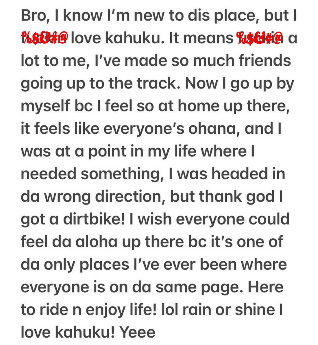 We are Kahuku MX Ohana!